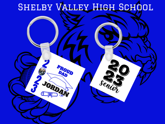 SVHS Class of 2023 Personalized Photo Graduate Keychain - Proud Mom/Dad/Mawaw/Papaw/Custom personalization available