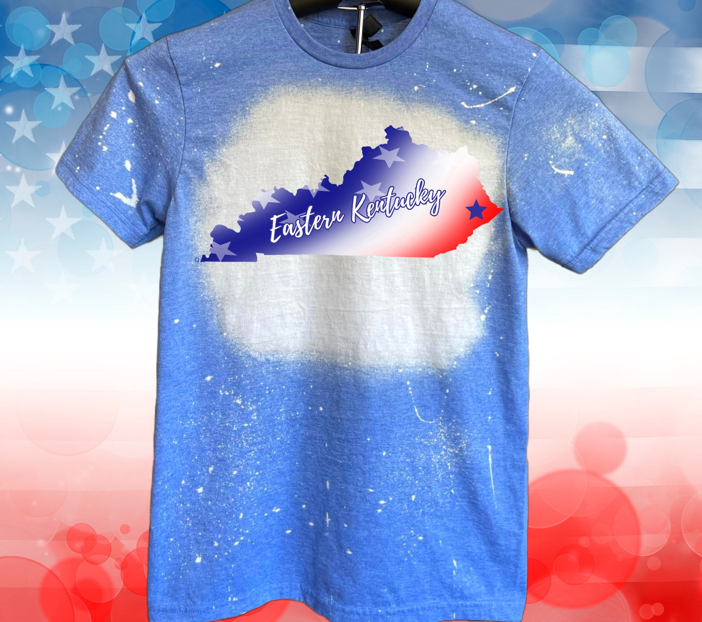 Eastern Kentucky American Flag T-Shirt (Multiple Colors)