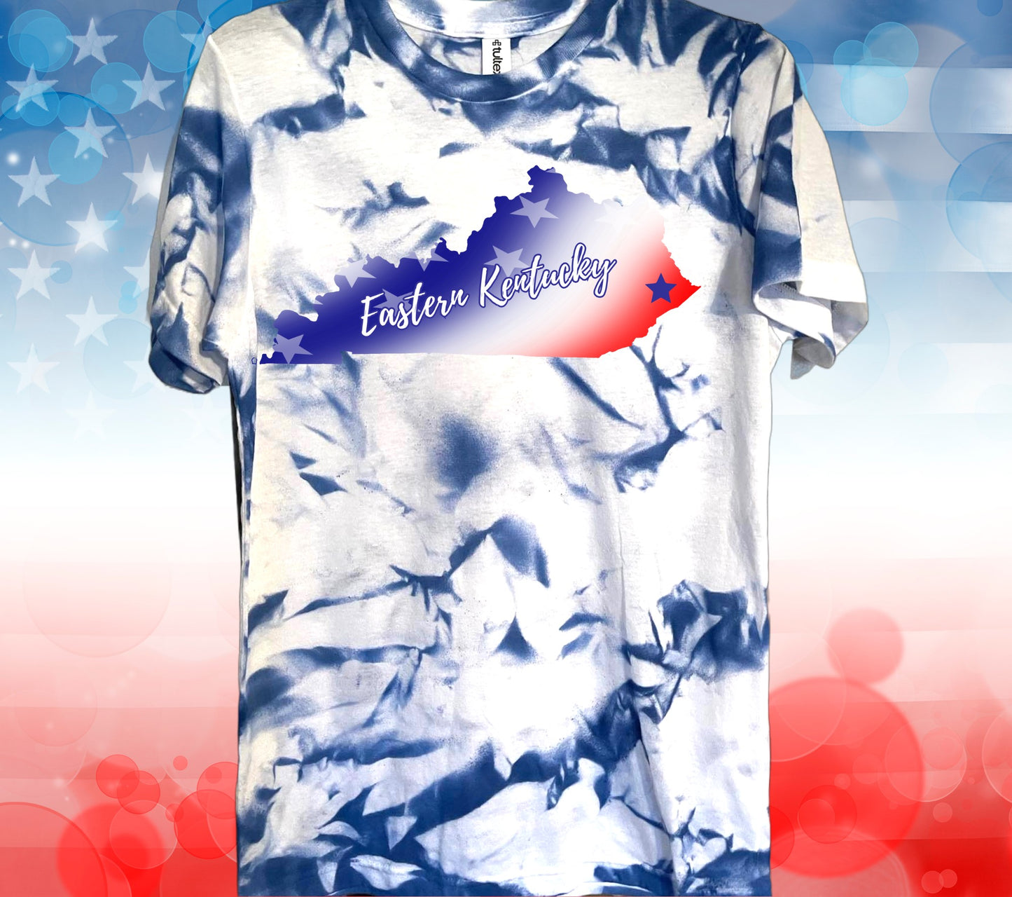 Eastern Kentucky American Flag T-Shirt (Multiple Colors)