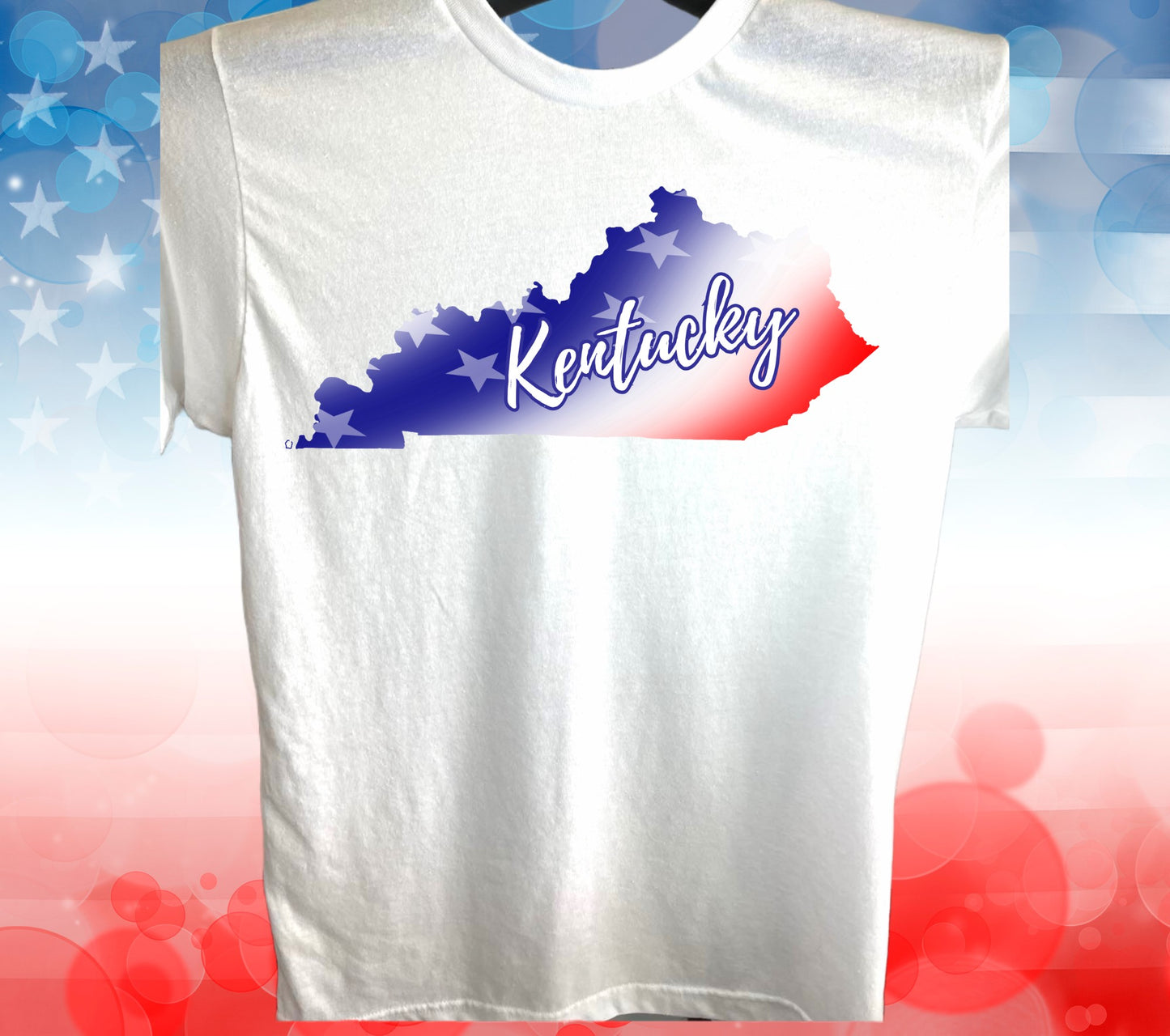 Kentucky American Flag T-Shirt (Multiple Colors)