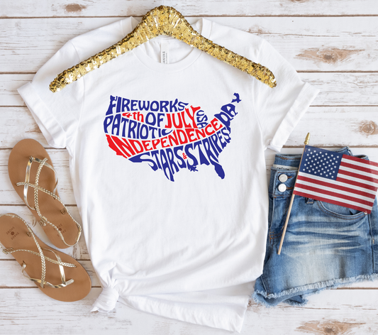 Patriotic USA T-Shirt (Multiple Colors)