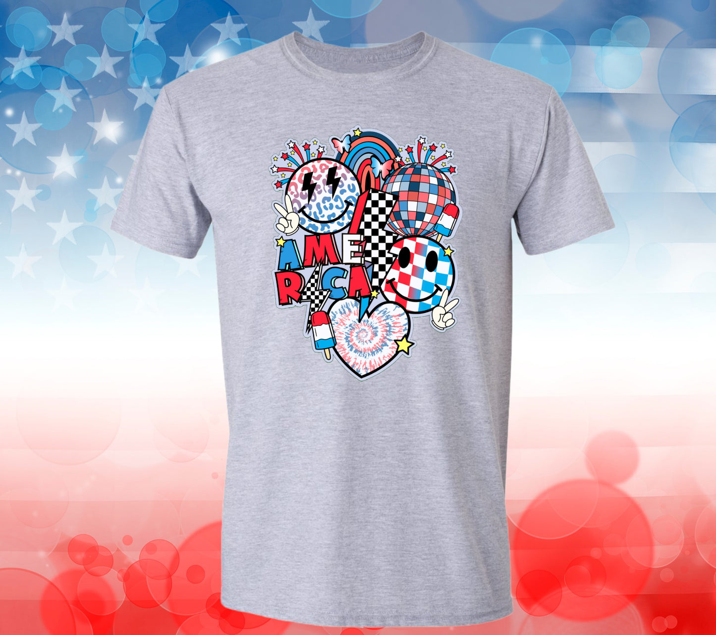 Retro America T-Shirt (Multiple Colors)