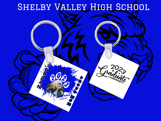 SVHS Class of 2023 Personalized Photo Paw Print Keychain - Proud Mom/Dad/Mawaw/Papaw/Custom personalization available