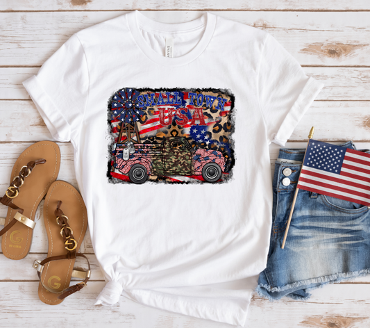 Small Town USA Truck T-Shirt (Multiple Colors)