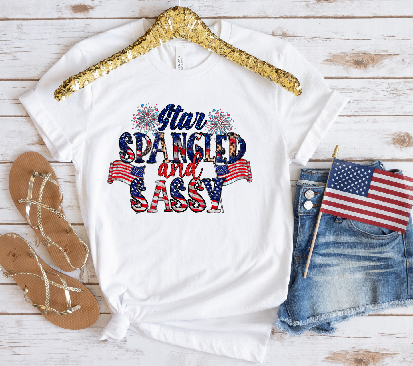 Star Spangled and Sassy T-Shirt (Multiple Colors)