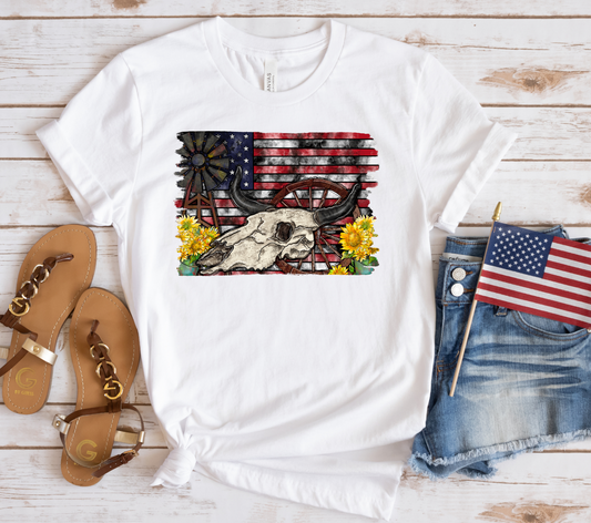 USA Western T-Shirt (Multiple Colors)