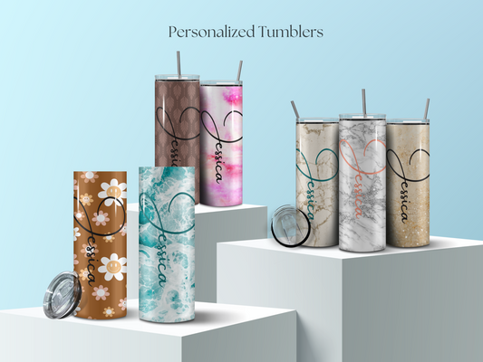 Personalized Skinny Tumbler Collection - 20oz