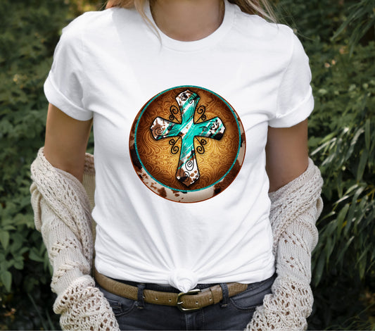 Turquoise western Cross